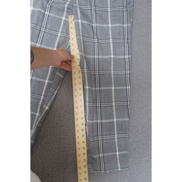 Object Ladies 42 penny pants plaid gray carrier‎ works straight leg - Picture 2 of 10